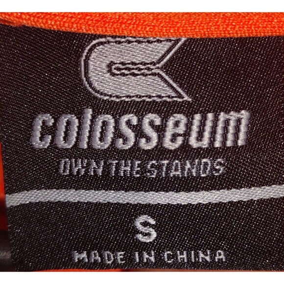 Virginia Cavaliers Hoodie Men's Size Small Colosseum Orange Pullover Drawstring - Picture 4 of 5